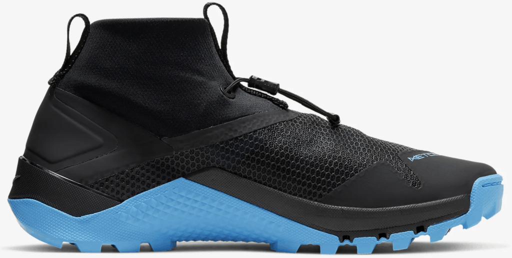 Nike MetconSF shoe for mud runs and OCRs - Black/Light Current Blue/Black