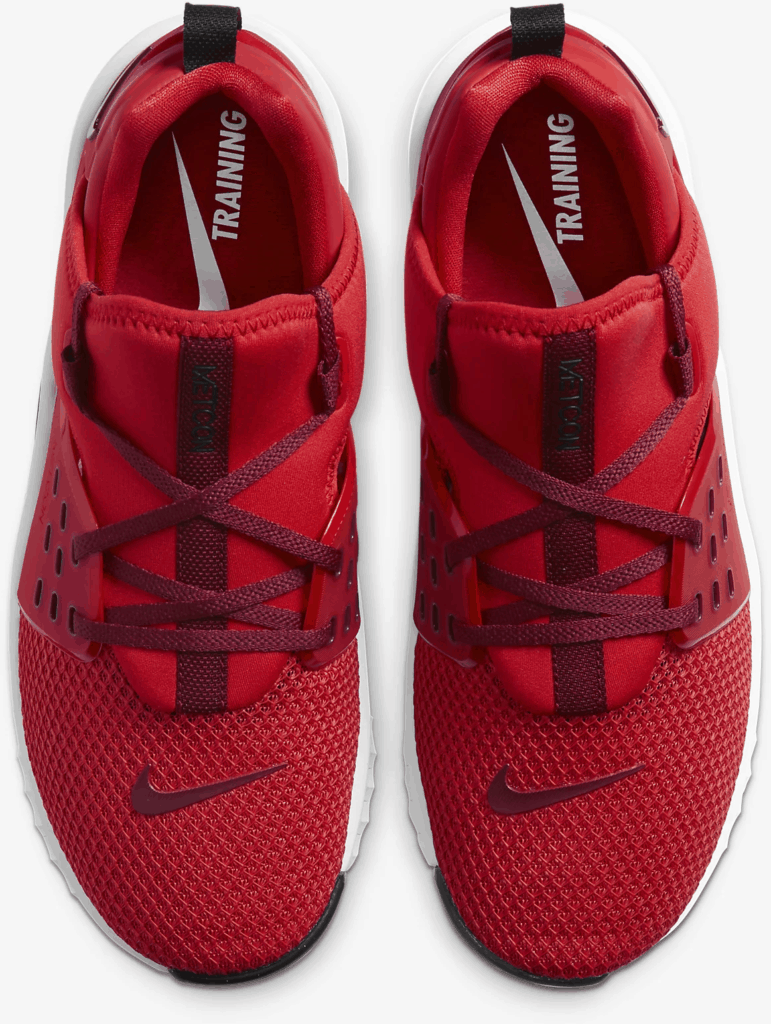 nike red training shoes