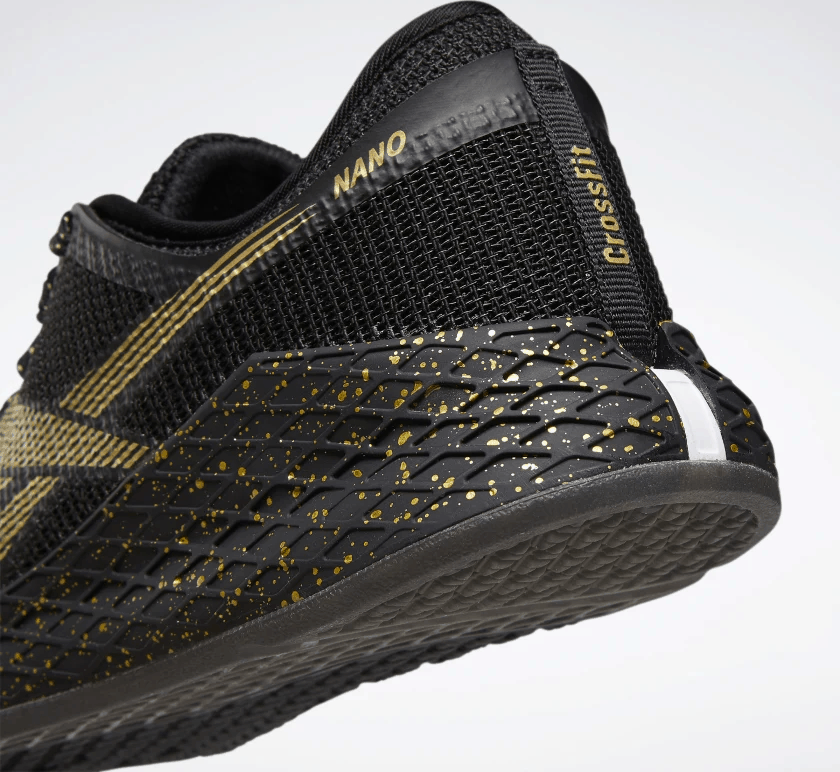 reebok nano black and gold