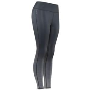Front view of the Hylete Motiv II Workout Tights for Women CrossFit in Black Fade