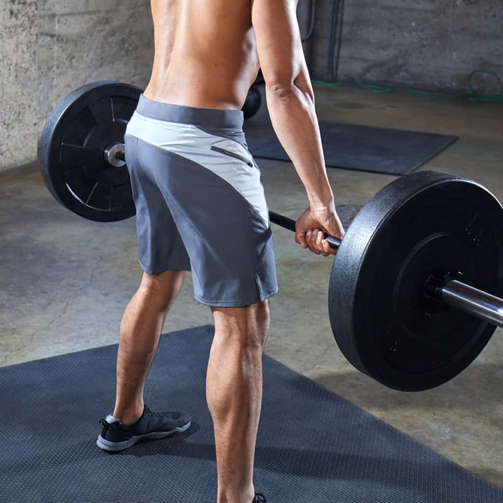 Deadlift with Hylete Verge II Workout Shorts for Men