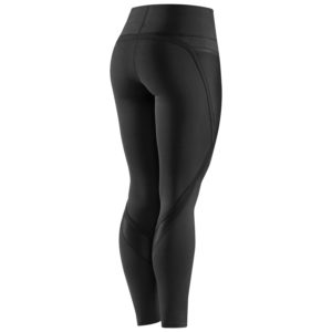 Back view of the Nimbus workout tights with high waist - black/black