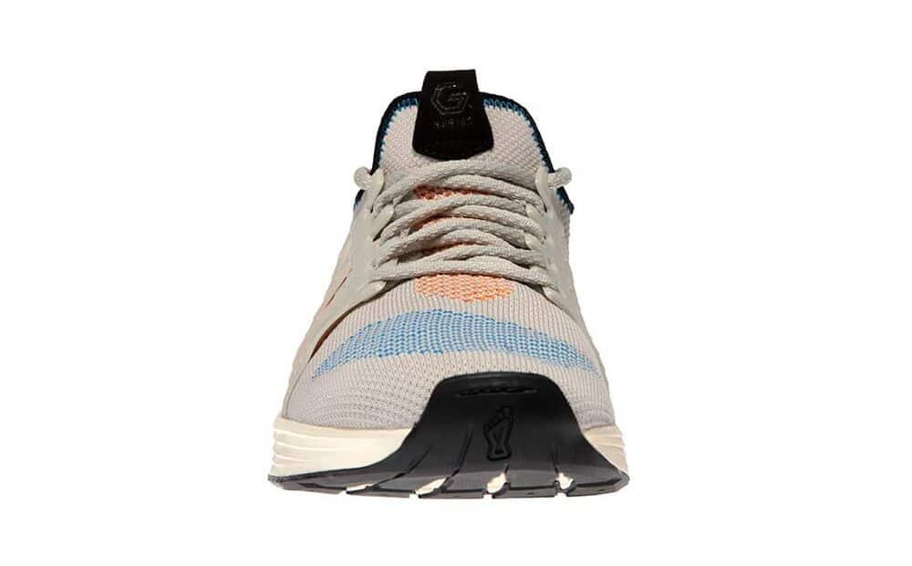 Front view of the Inov-8 F-Lite G 300 CrossFit Shoe for WOD - White/Blue/Orange