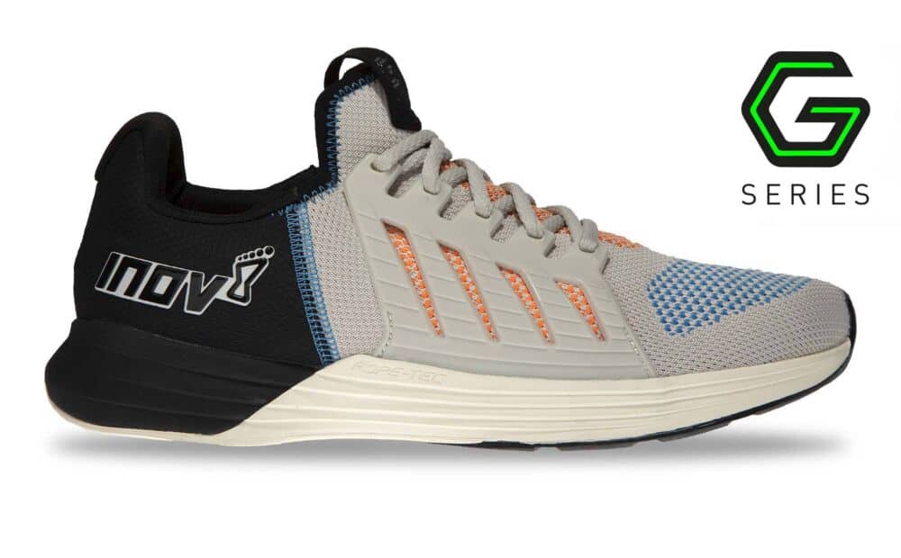 Other side of the Inov-8 F-Lite G 300 CrossFit Shoe for WOD - White/Blue/Orange