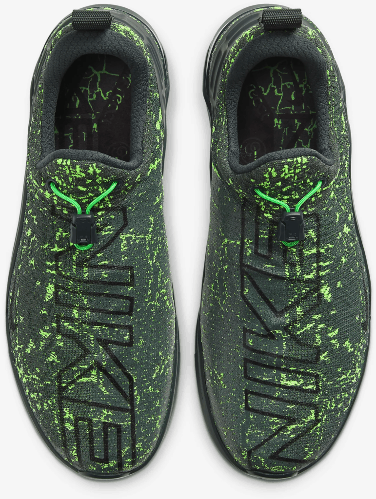Top view of Nike React Metcon Men's CrossFit Training Shoe in Seaweed/Green Spark/Vintage Green