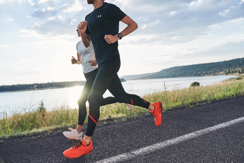 Run under. Ua HOVR Machina. Digital Running Shoes (that give you Performance statistics).