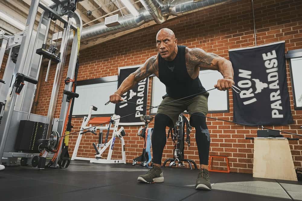 the rock workout shirt