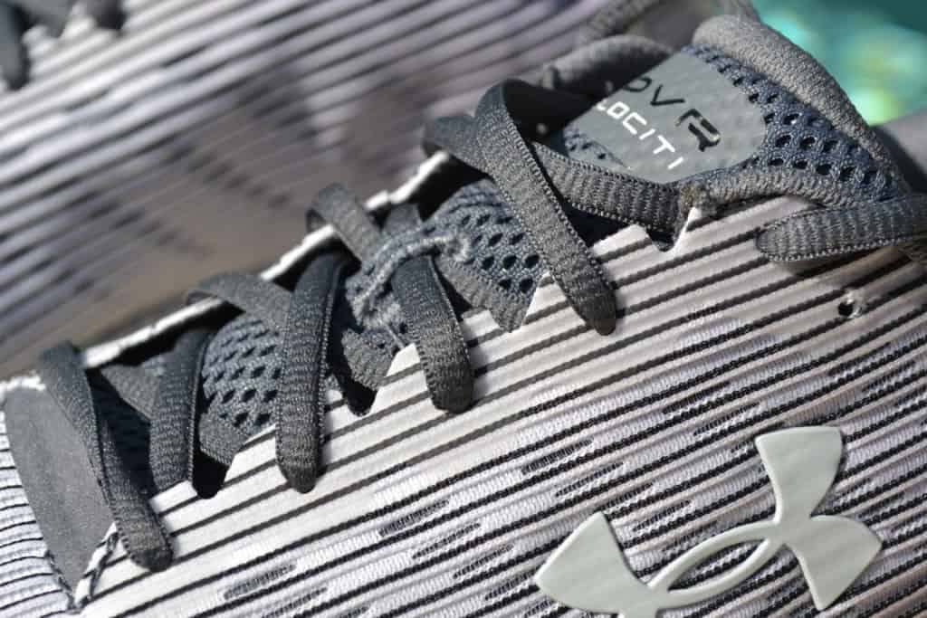 UA HOVR Velociti 2 Running Shoe by Under Armour - Laces Closeup