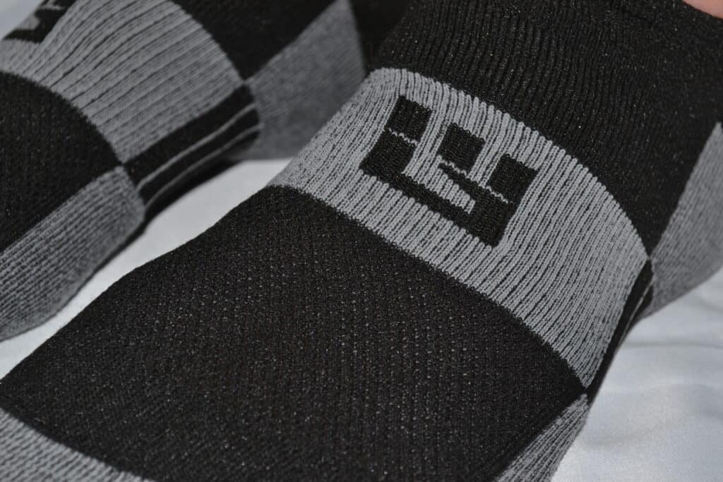 MudGear No-Show Running Socks - Black/Gray