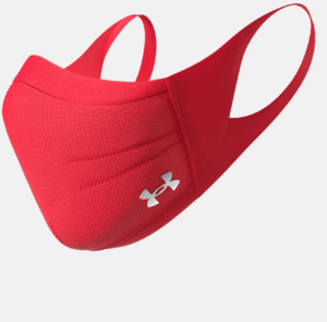 UA SPORTSMASK - best face mask for exericsing in red.