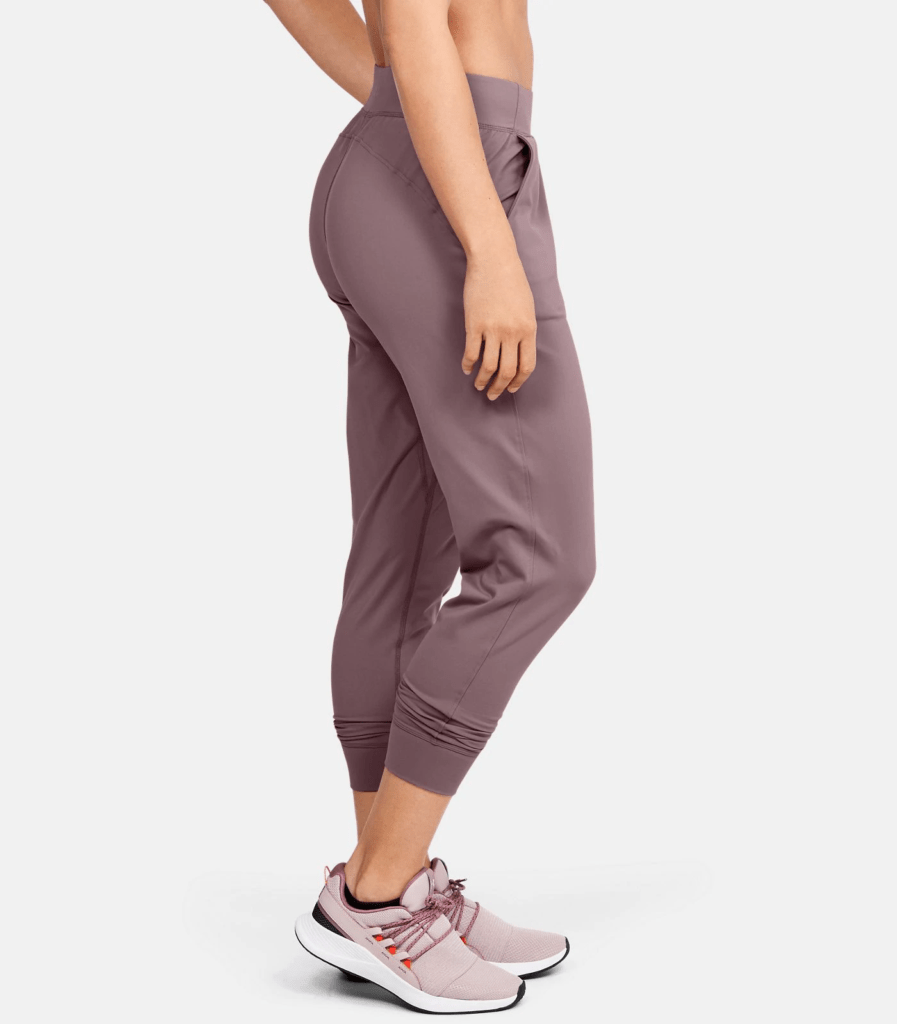 UA Meridian Joggers - Hushed Pink Side View