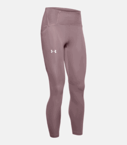 Women's UA Qualifier Speedpocket Perforated Crop - Hushed Pink - Front