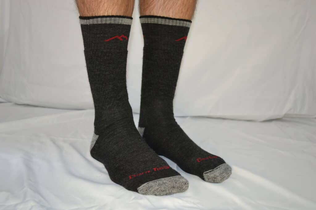Darn Tough Boot Sock Midweight With Cushion On Foot 2