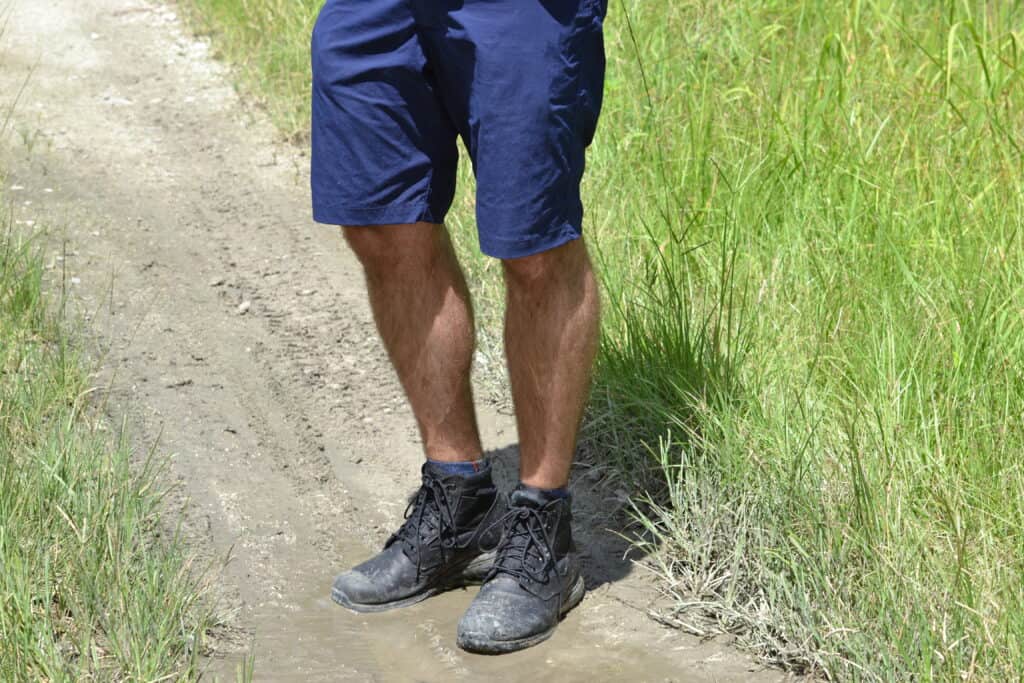 GORUCK Simple Shorts Navy with MACV-1 Jungle Rucking Boot
