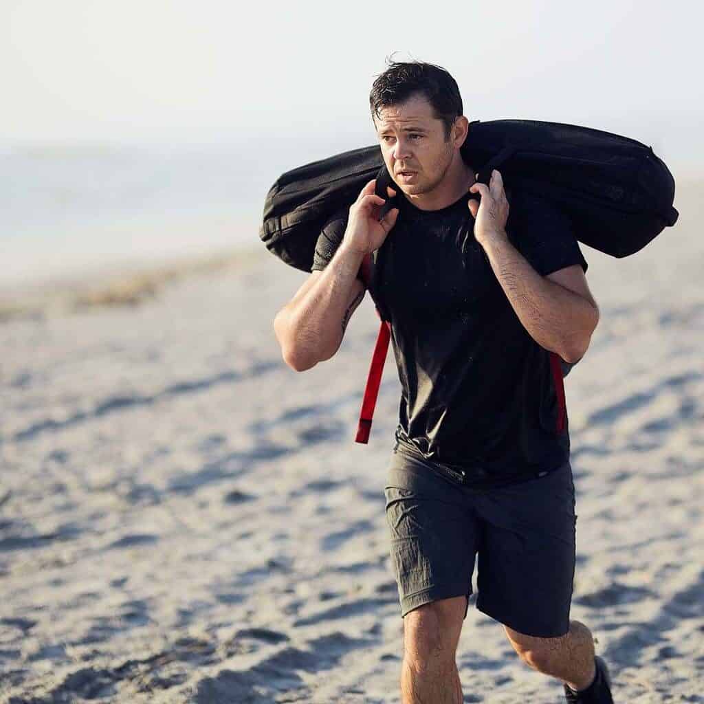 GORUCK Simple Shorts - Ruck Workout with Sand Bag on the Beach
