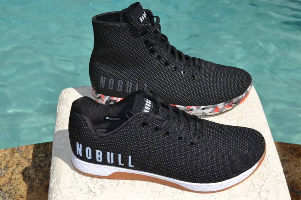 NOBULL High Top Trainer in Wild Storm - versus Low