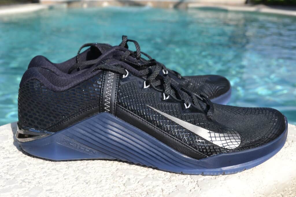Nike Metcon 6 AMP Metallic Shoe Review - side by the pool