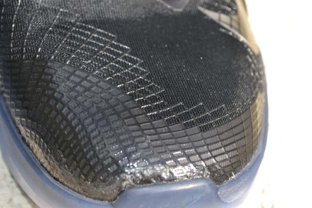 Nike Metcon 6 AMP Metallic Shoe Review - toe guard 1