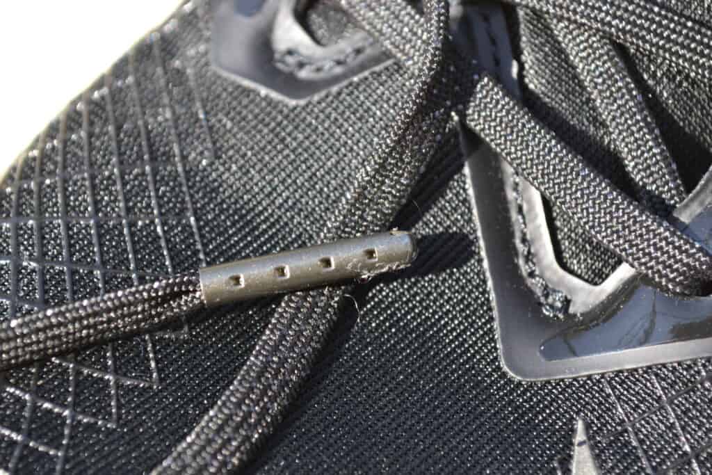 Nike Metcon 6 AMP Metallic Shoe Review - Lace Closeup 1