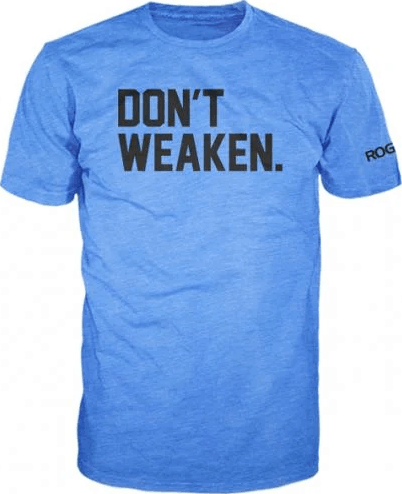 Rogue Don't Weaken T-Shirt Heather Lake Blue / Black