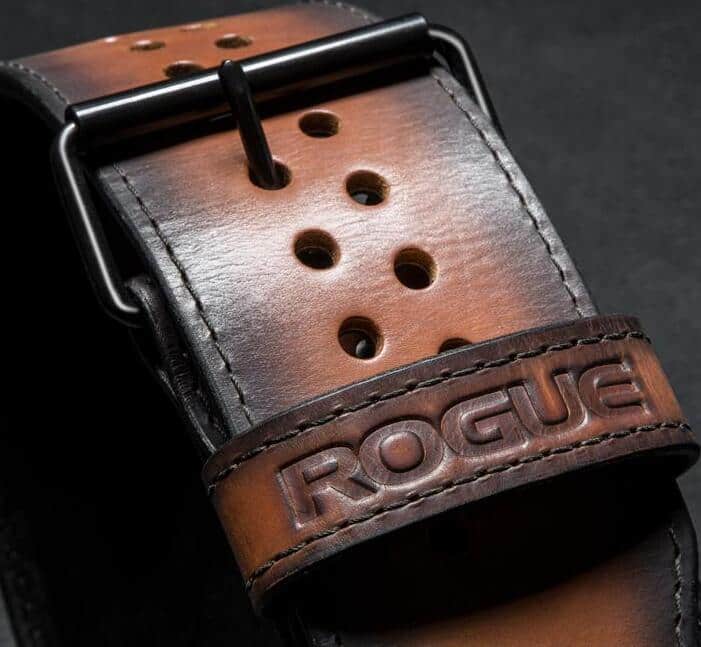 Rogue Faded 4 Lifting Belt by Pioneer buckle with holes