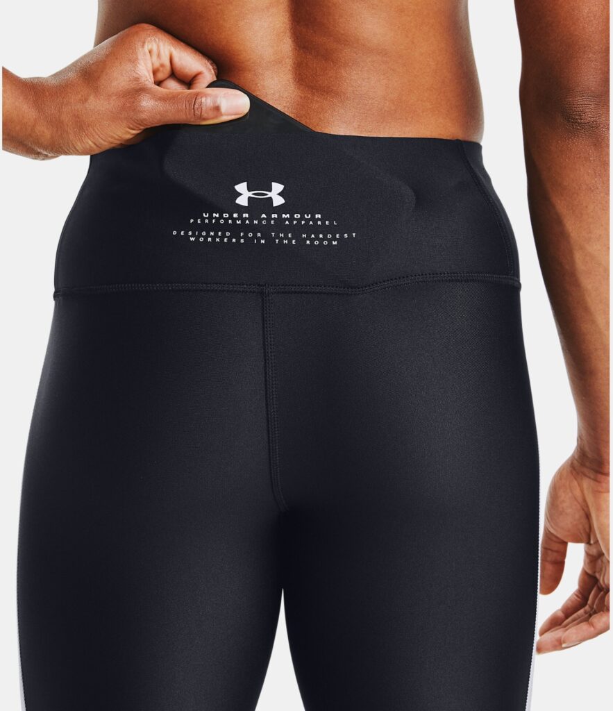 Under Armour Women's Project Rock 7-8 Leggings back pocket-crop