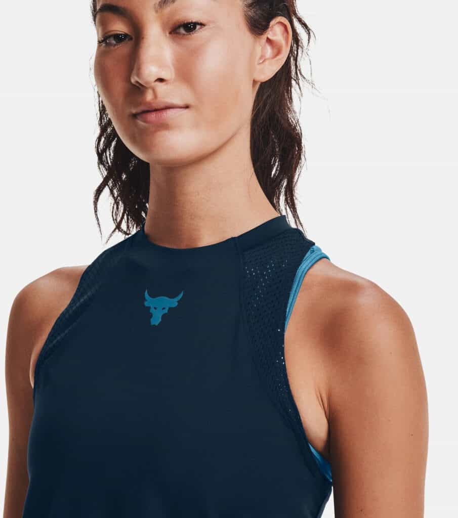 Under Armour Women's Project Rock Perf Tank top with logo-crop