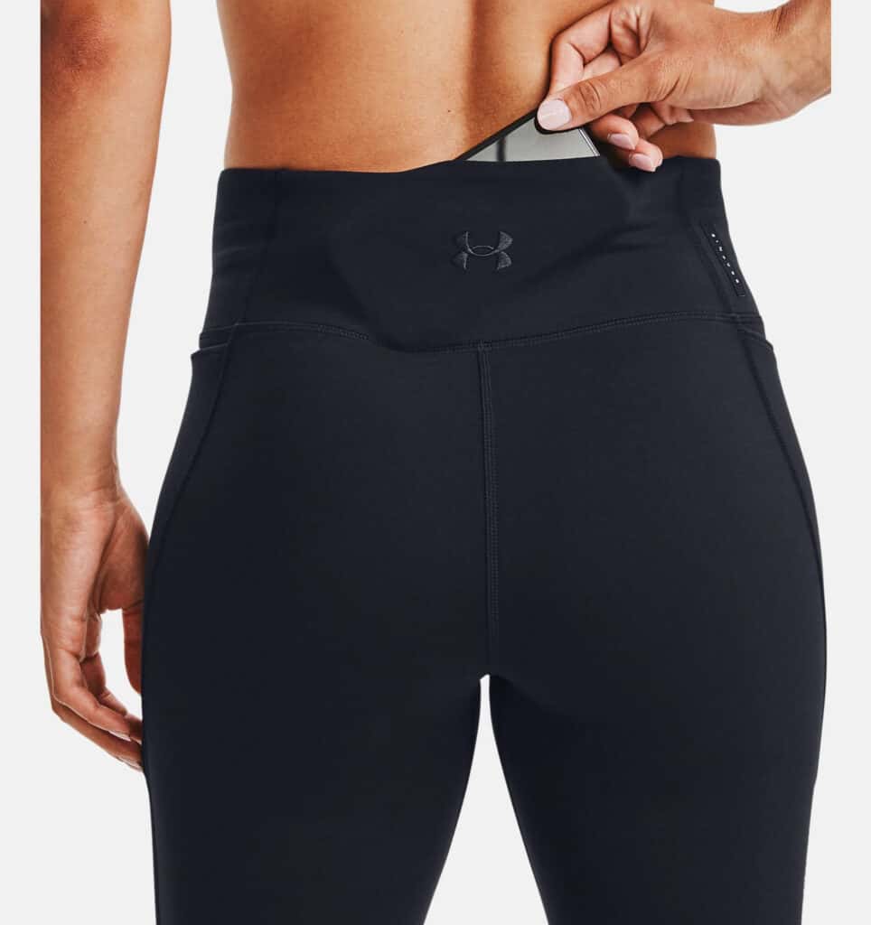 Under Armour Womens UA HydraFuse 7-8 Leggings back with pocket