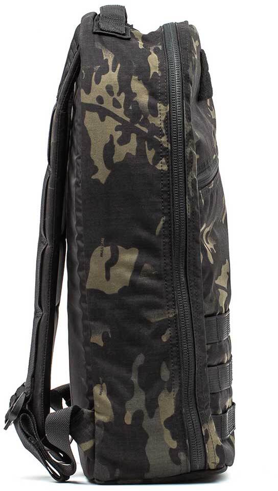 GORUCK Bullet Ruck 15L Black Multicam side view