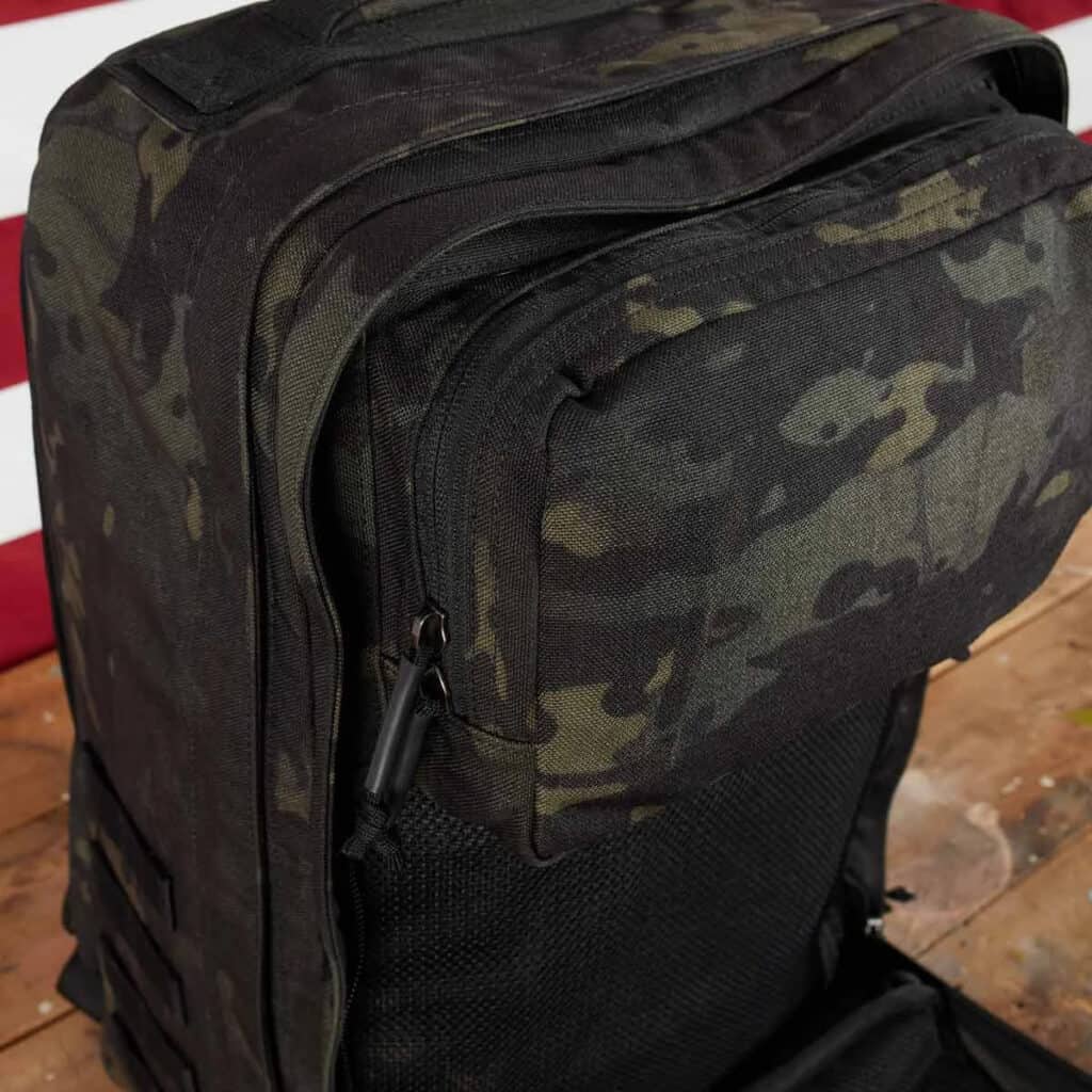 GORUCK GR2 black multicam front close up