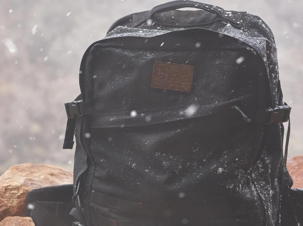 GORUCK GR3 black on snow