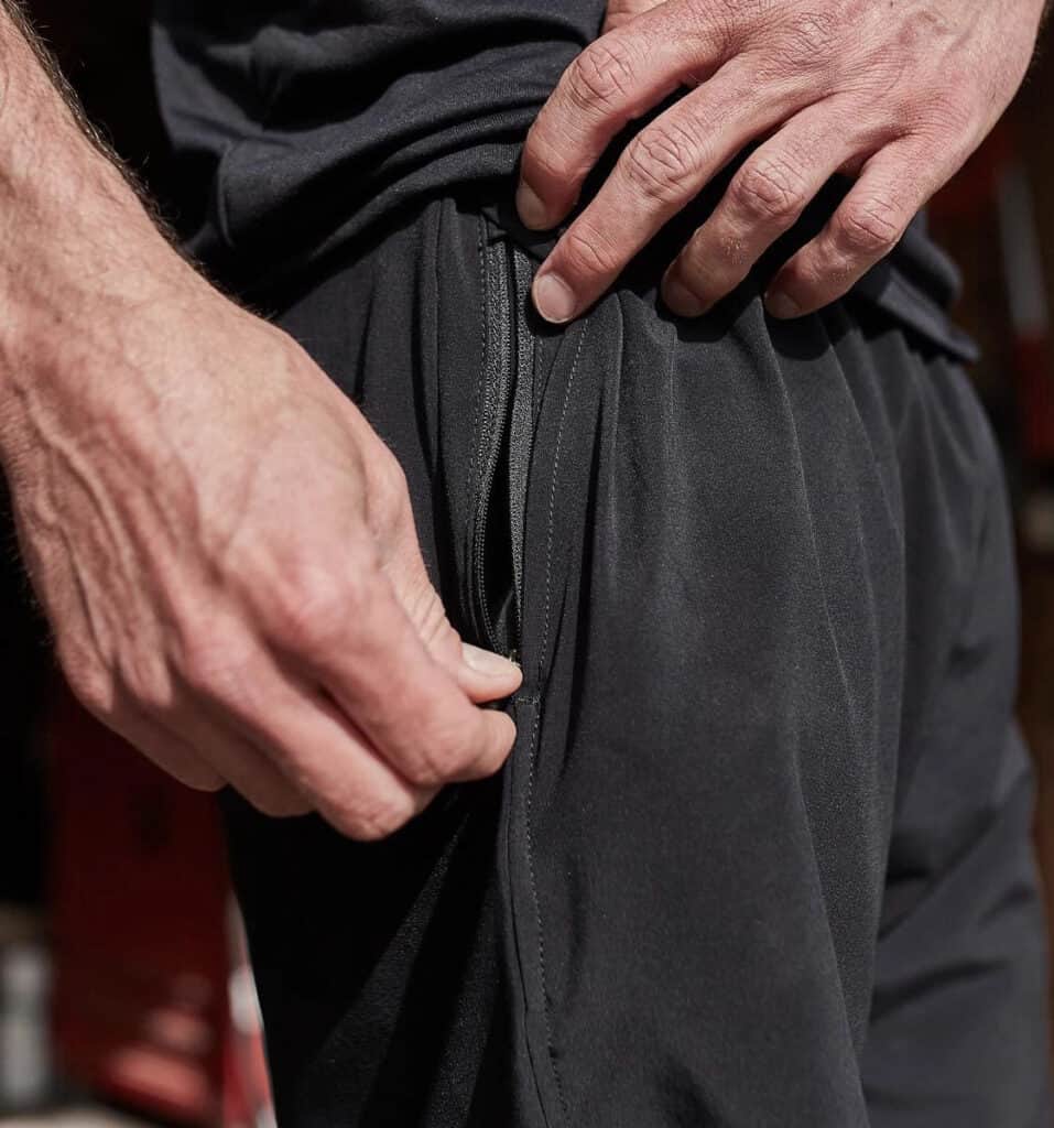 GORUCK Men’s American Training Shorts black with zippered pocket