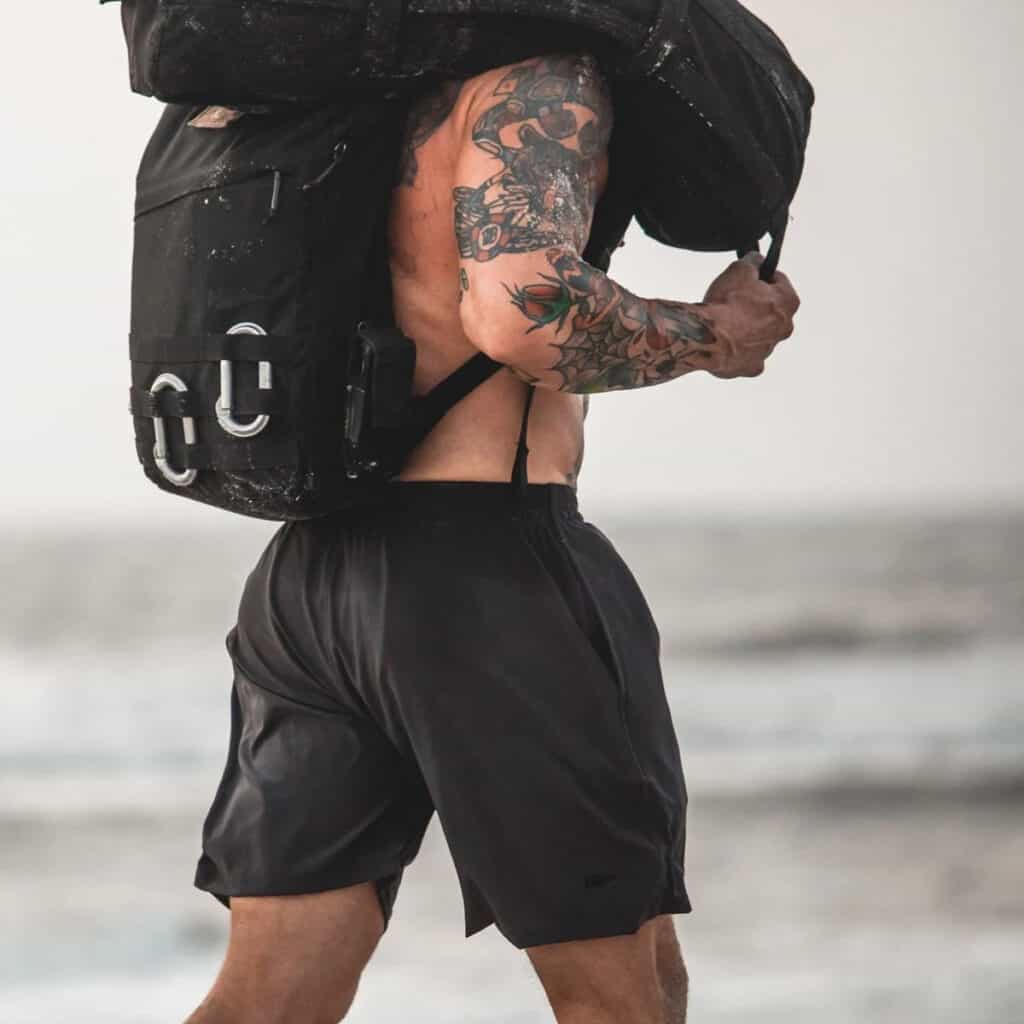 GORUCK Men’s American Training Shorts charcoal lifting