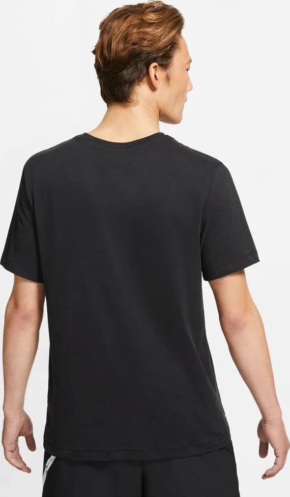 Nike Mens Dri-FIT Training T-Shirt Black back view