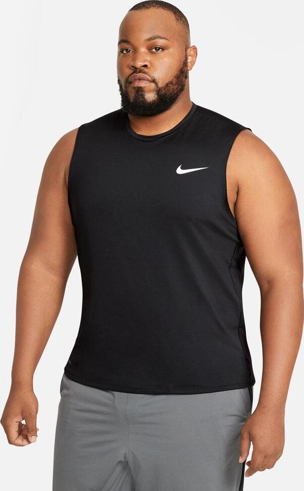 Nike Mens Pro Sleeveless Top Black worn front