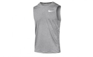 Nike Mens Pro Sleeveless Top Gray Particle Gray full view front