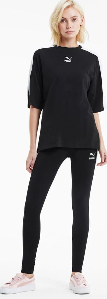 PUMA Classics T7 Womens Leggings front full view