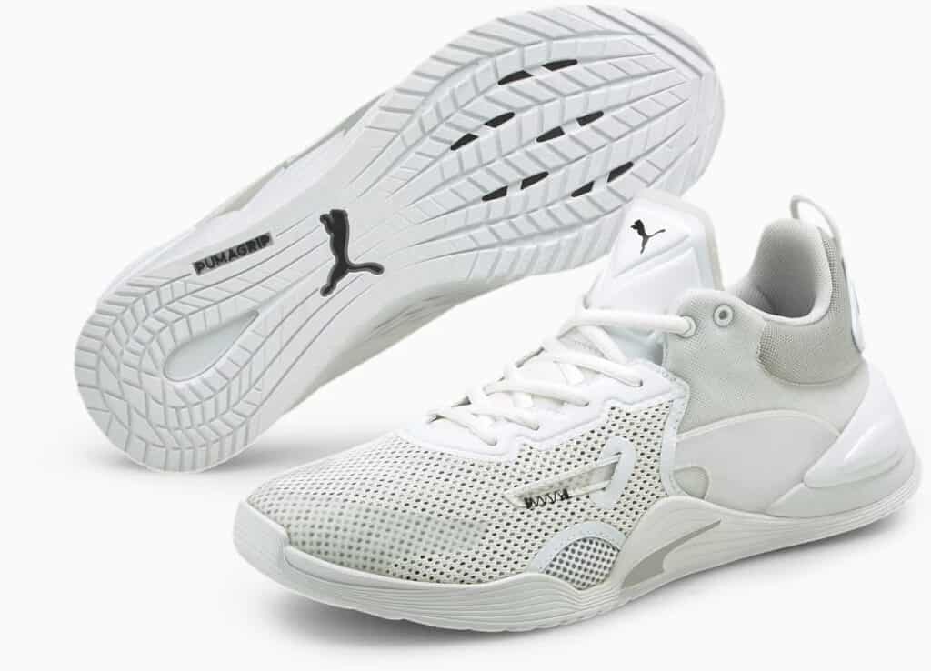 Puma FUSE Training Shoes White pair quarter view