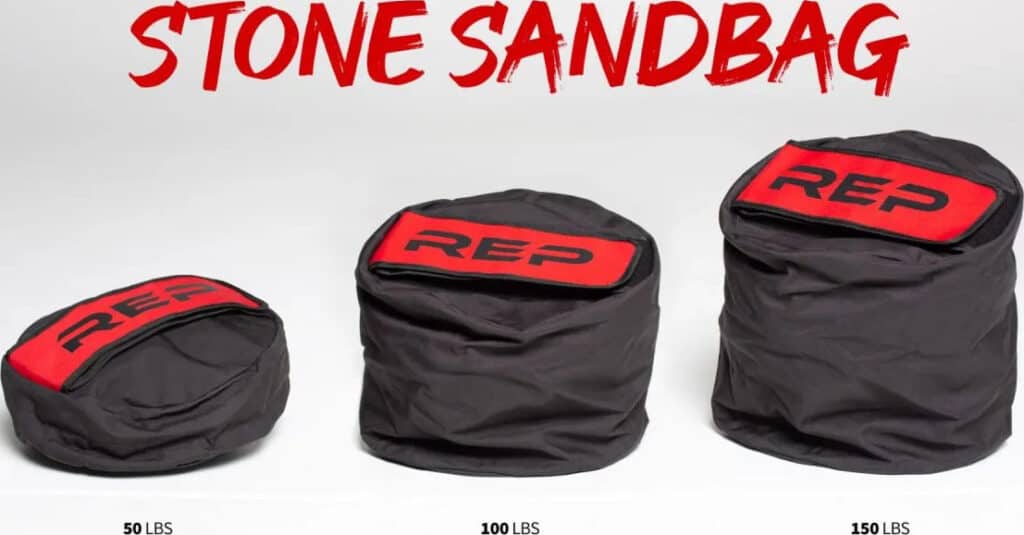 Rep Fitness Stone Sandbags different weights