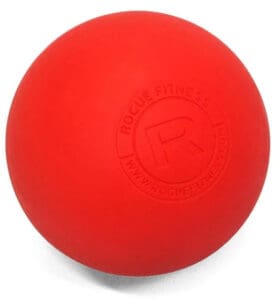 Rogue Lacrosse Balls red up close