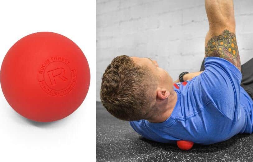 Rogue Lacrosse Balls used to relax back muscles