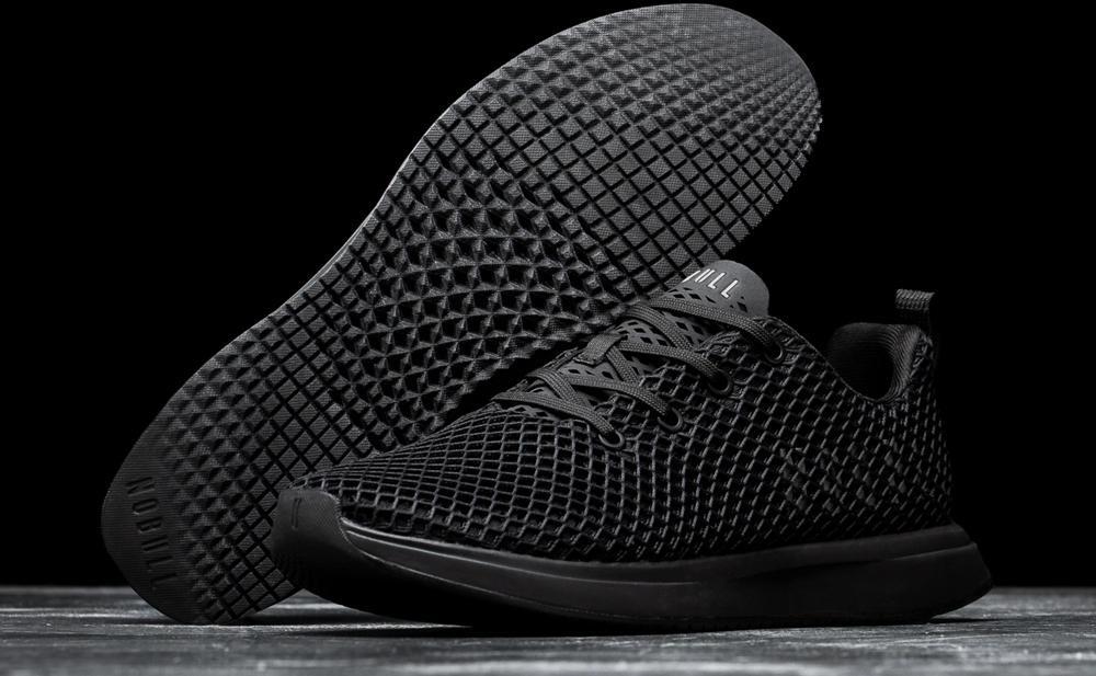 NOBULL Mesh Runner Black pair with outsole