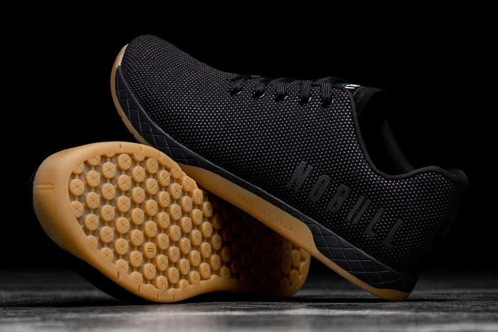 NOBULL Trainer Black Gum pair with outsole