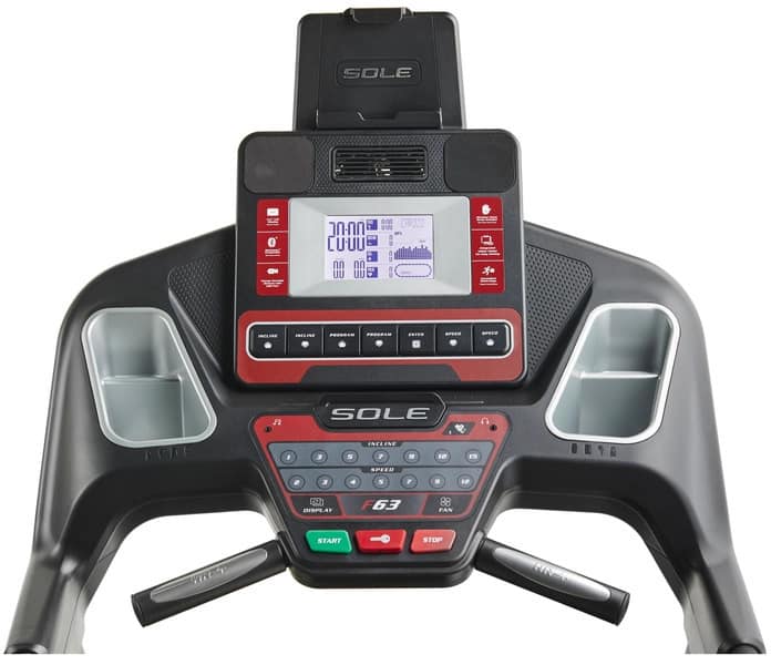 Sole F63 Treadmill monitor