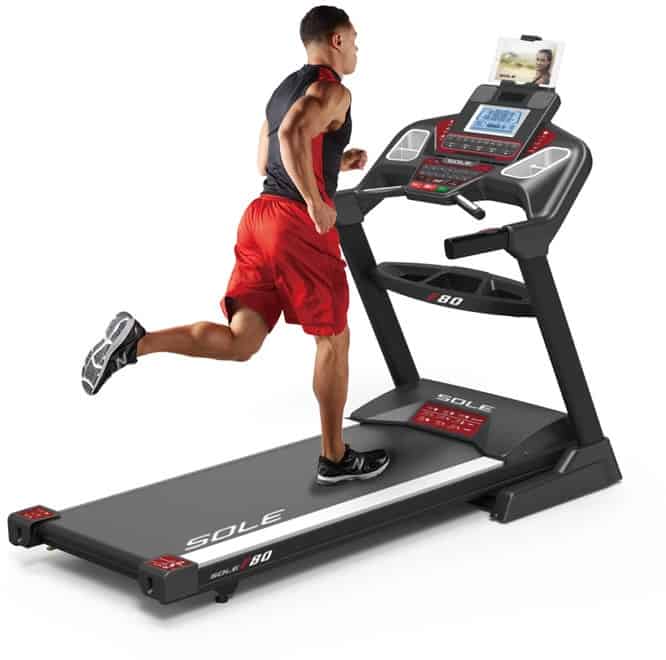 Sole F80 Treadmill man running