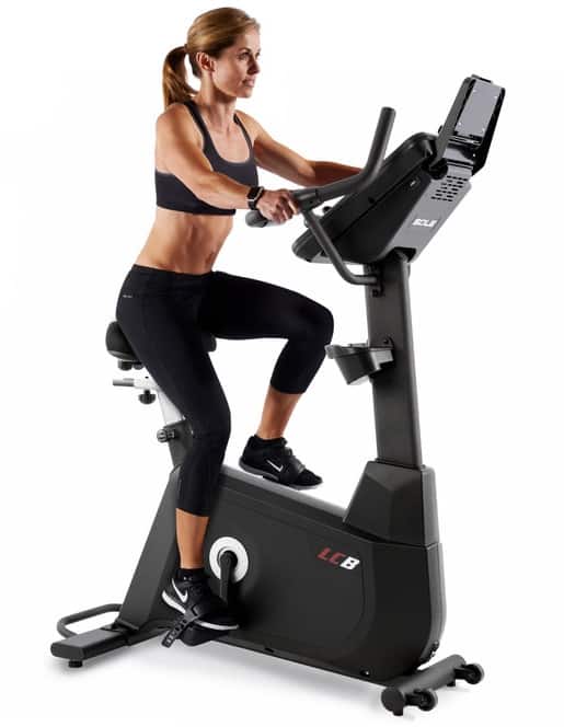 Sole Fitness LCB Upright Bike with model
