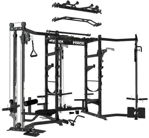 Force USA MyRack Modular Power Rack full cross seat