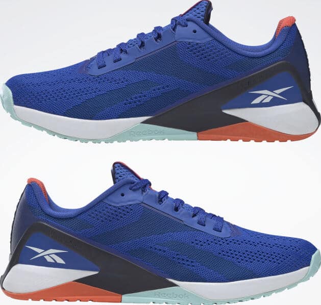 Reebok Nano X1 Men Court Blue pair upside down