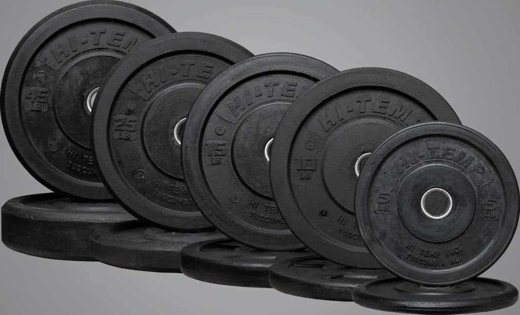 Rep Fitness Hi-Temp Bumper Plates different sizes