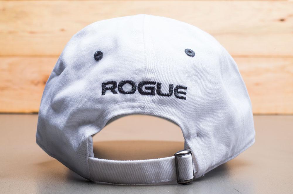 Rogue Barbell Dad Hat white back